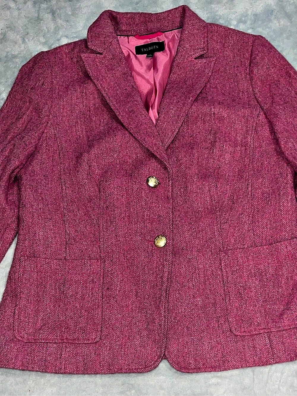 Talbots Pink Blazer Size 14 Like New